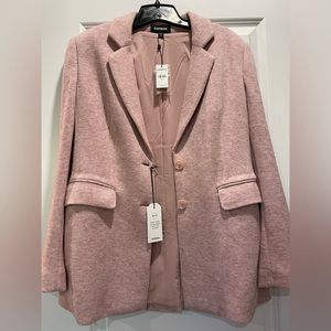 Express Pink wool blazer NWT